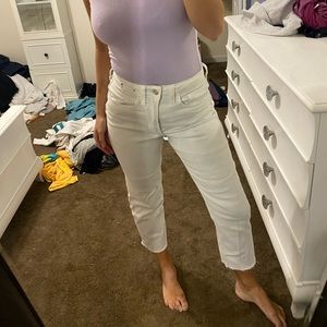 Hollister white jeans
